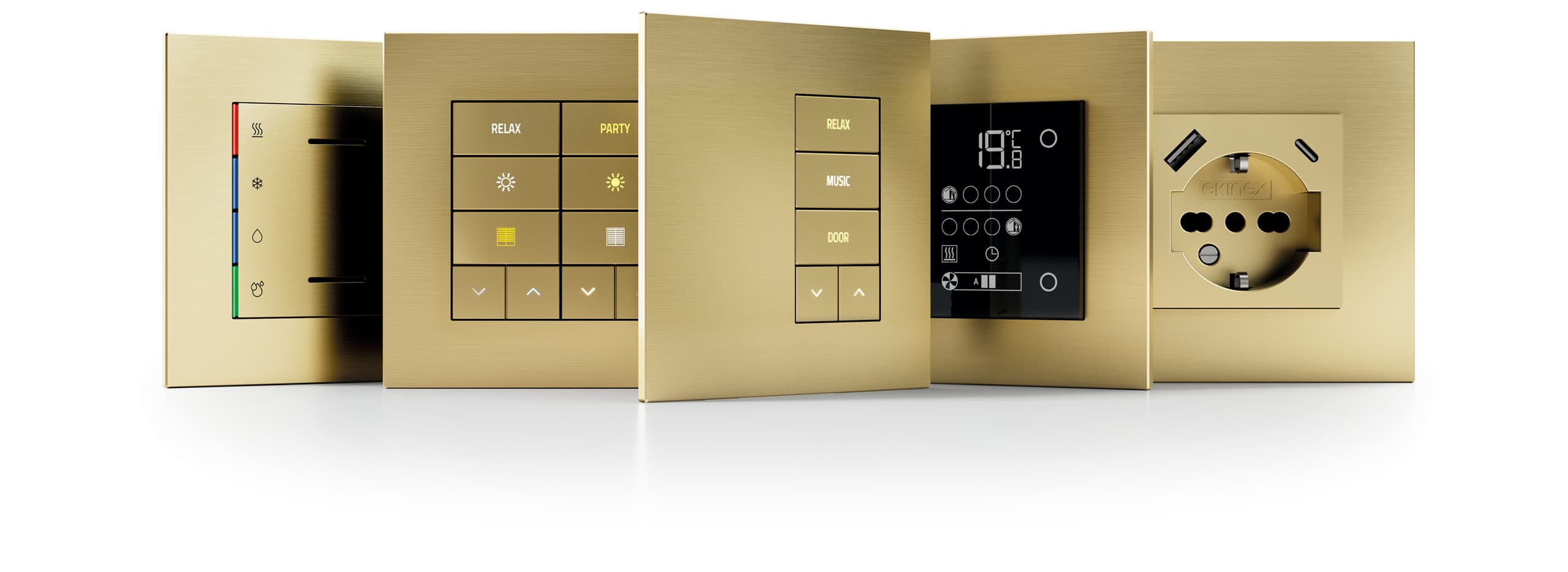 Ekinex 20Venti KNX keypad in a Melbourne prestige home